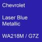 Preview: Chevrolet, Laser Blue Metallic, WA218M / G7Z.